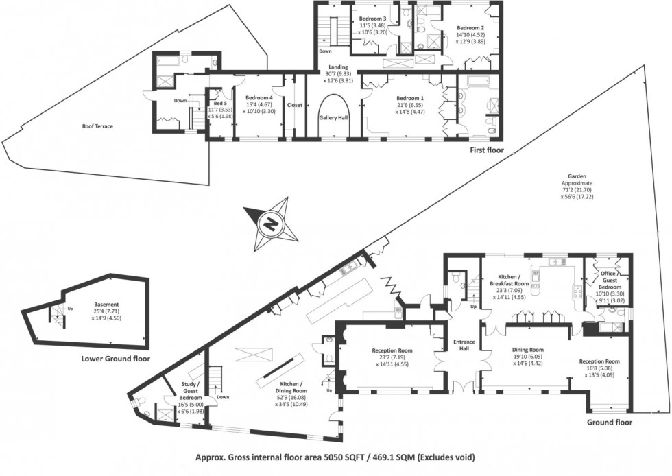 Floorplan for Crooked Usage, Finchley