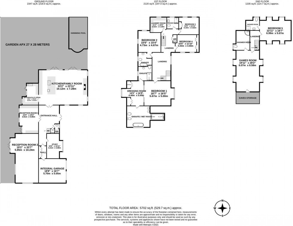 Floorplan for Abbey View, Radlett