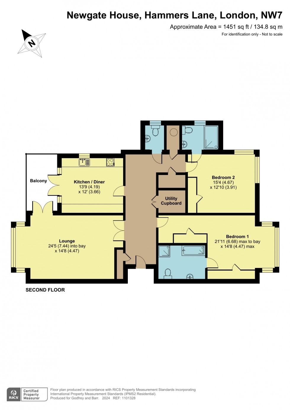 Floorplan for Hammers Lane, Mill Hill