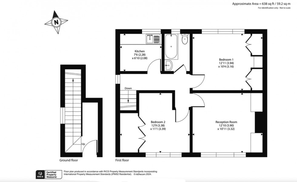 Floorplan for Neale Close, Hampstead Garden Suburb