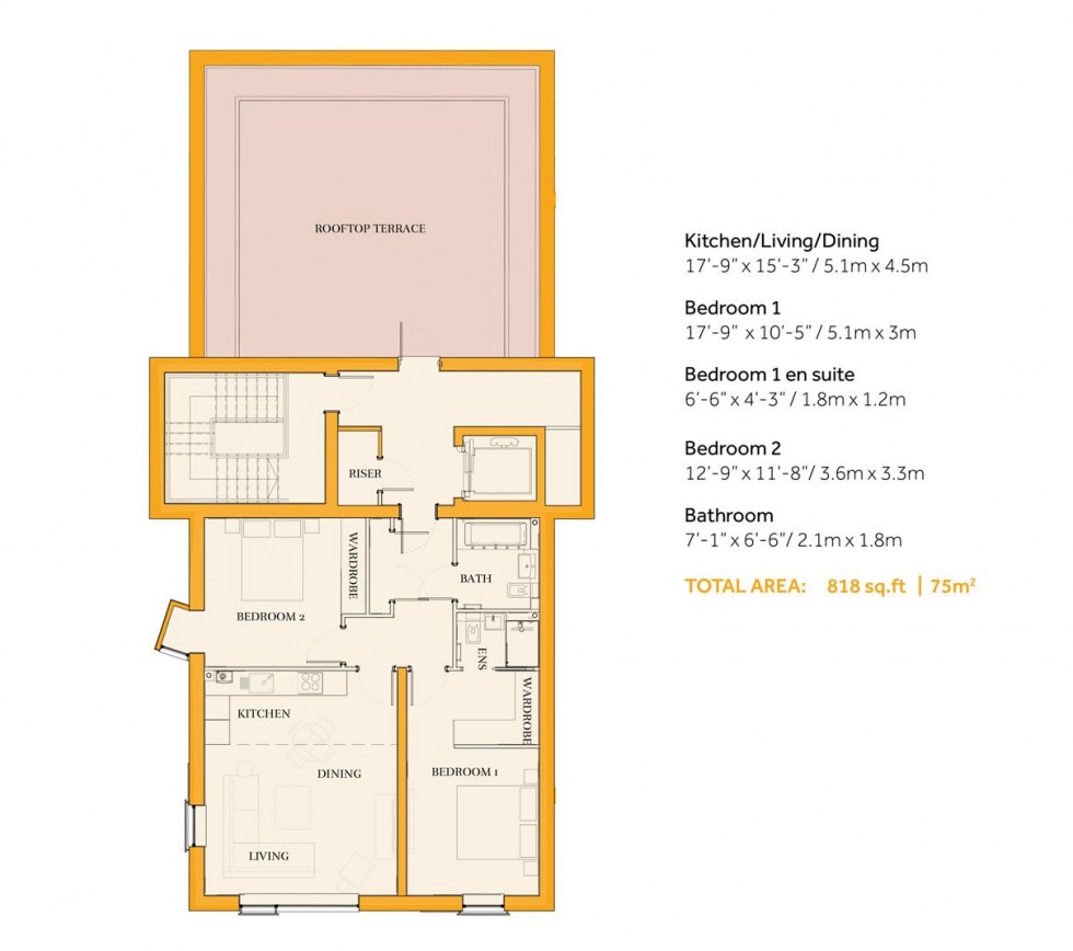 Floorplan for Grenville Place, Mill Hill
