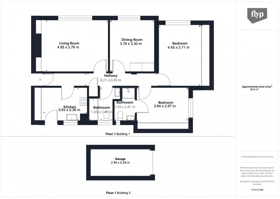 Floorplan for Brookland Rise, Hampstead Garden Suburb