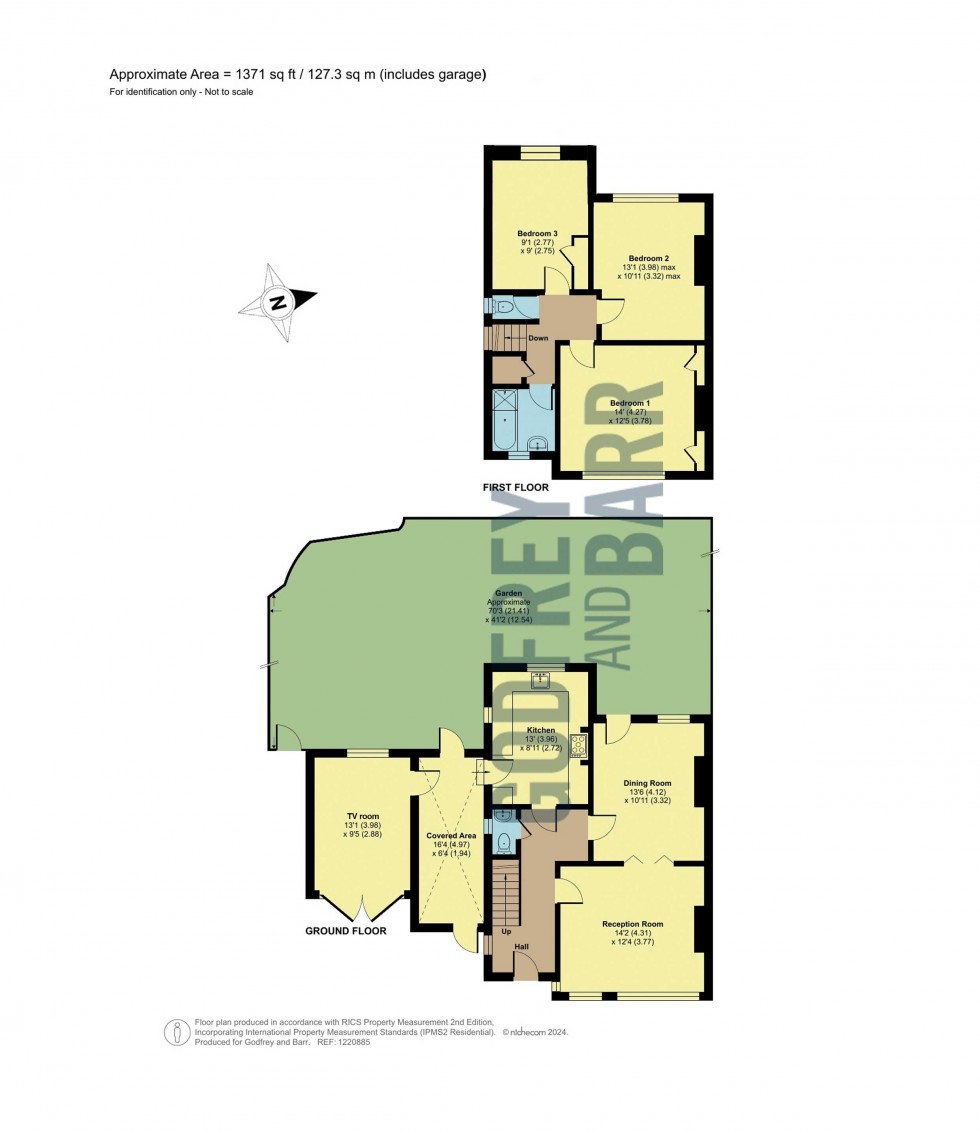 Floorplan for Hutchings Walk, Hampstead Garden Suburb