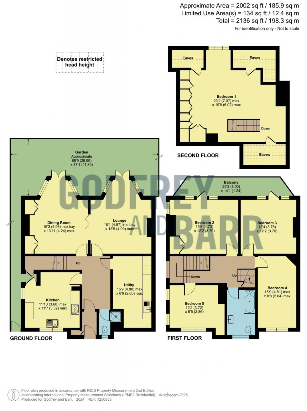 Floorplan for Hill Top, Hampstead Garden Suburb