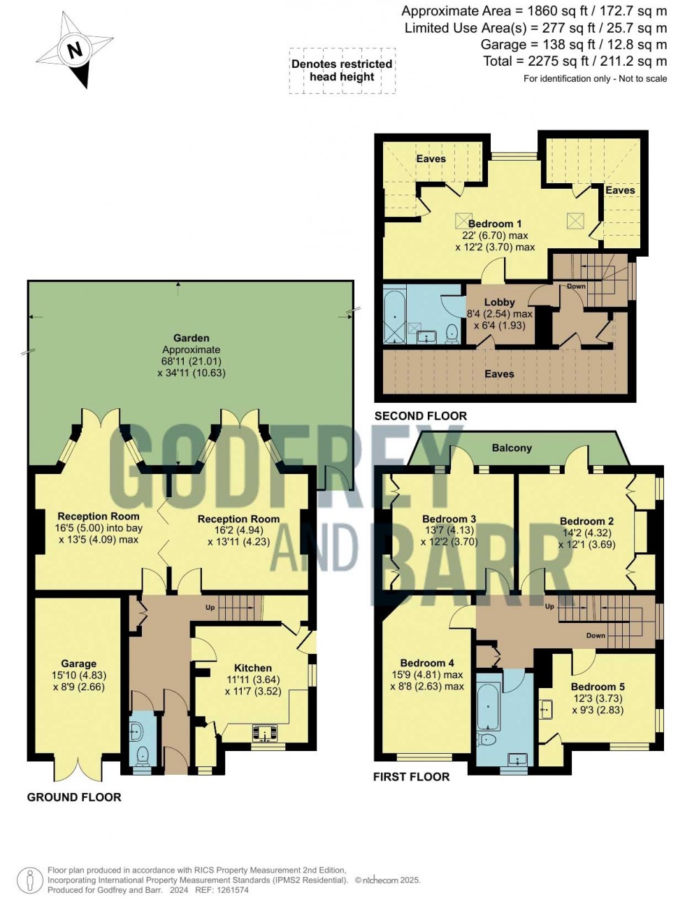 Floorplan for Brim Hill, Hampstead Garden Suburb