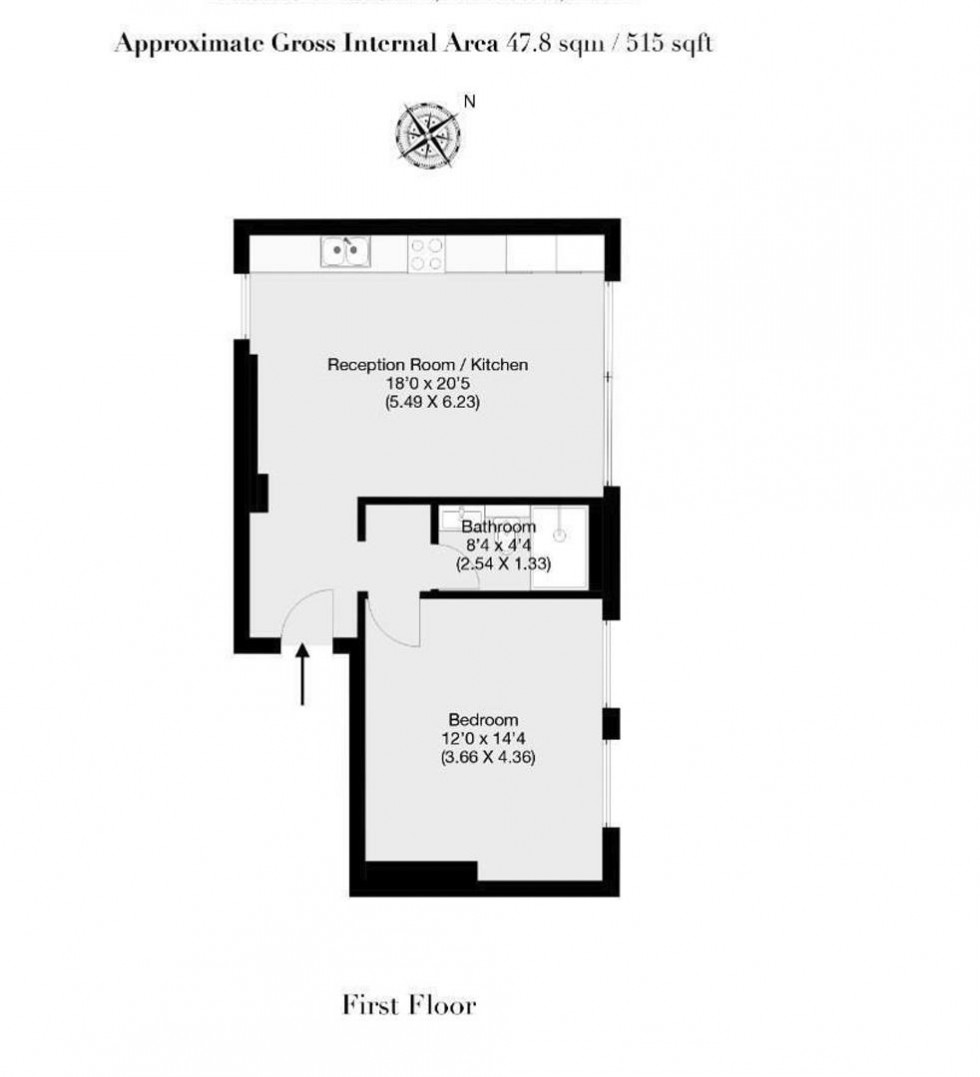 Floorplan for Belsize Crescent, Belsize Park
