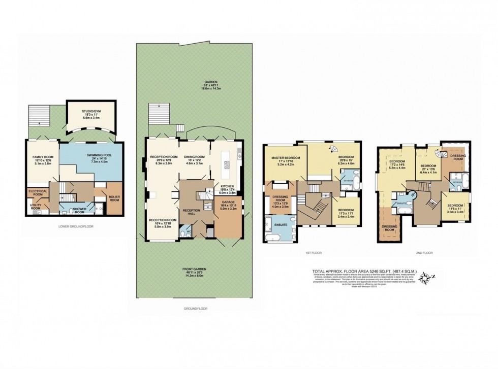 Floorplan for Church Mount, Hampstead Garden Suburb
