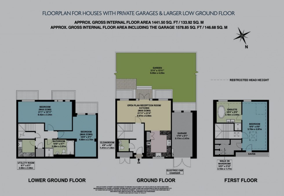Floorplan for Bute Mews, Hampstead Garden Suburb