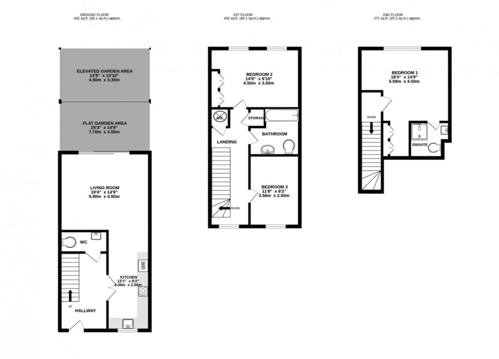 Floorplan for Cobden Hill, Radlett