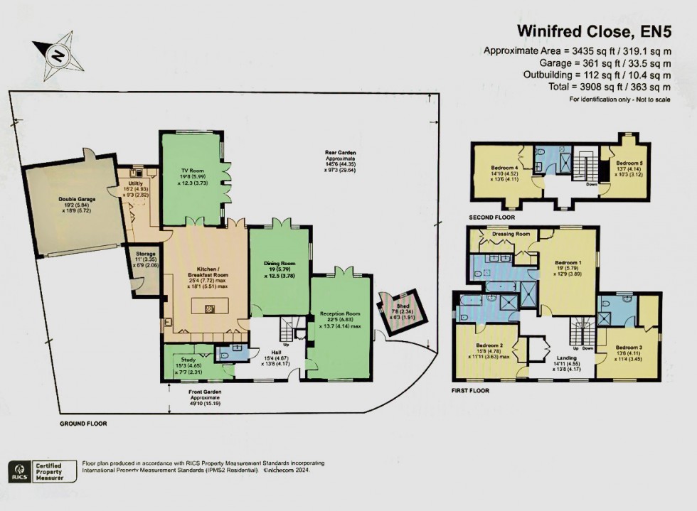 Floorplan for Winifred Close, Arkley