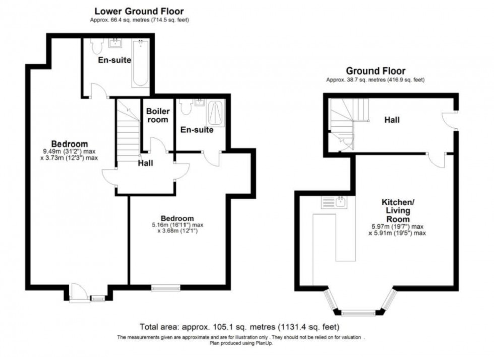 Floorplan for Beechcroft Avenue, Golders Green