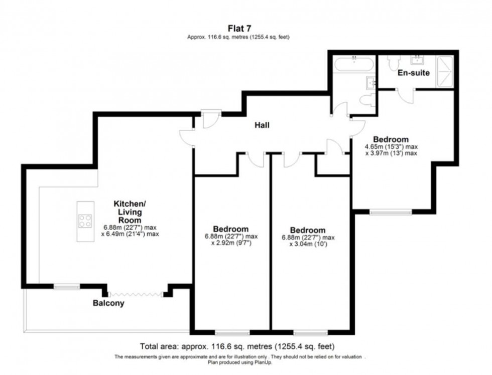 Floorplan for Beechcroft Avenue, Golders Green