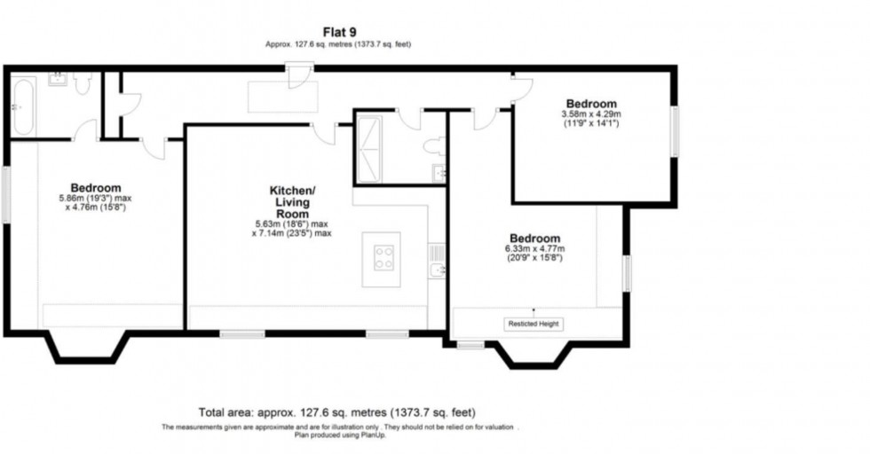 Floorplan for Beechcroft Avenue, Golders Green