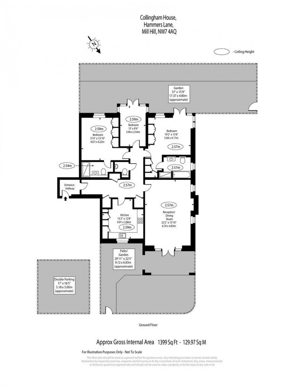 Floorplan for Mill Hill Place, Mill Hill