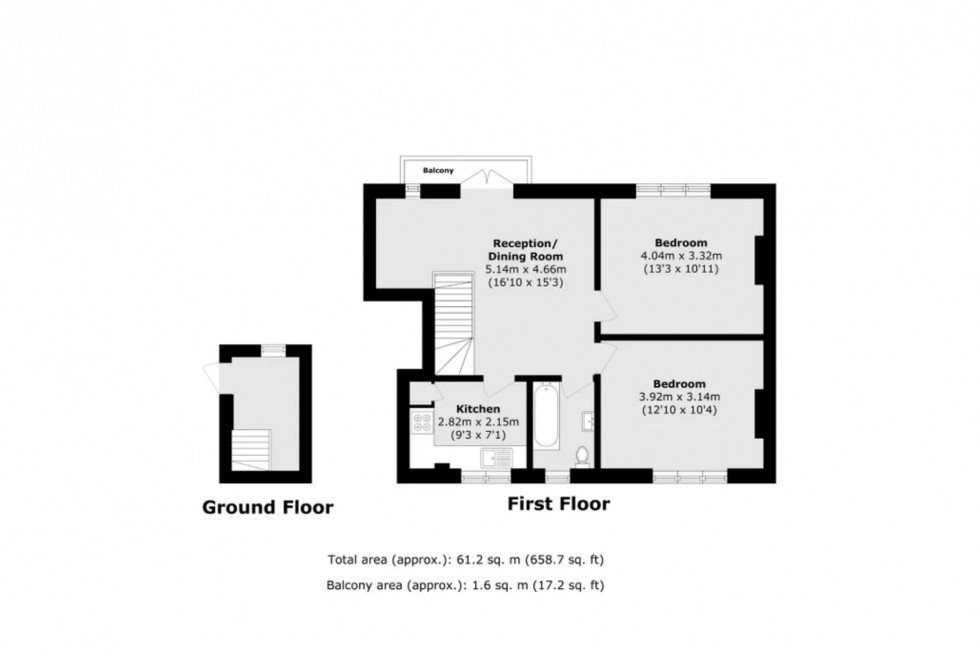 Floorplan for Neale Close, Hampstead Garden Suburb