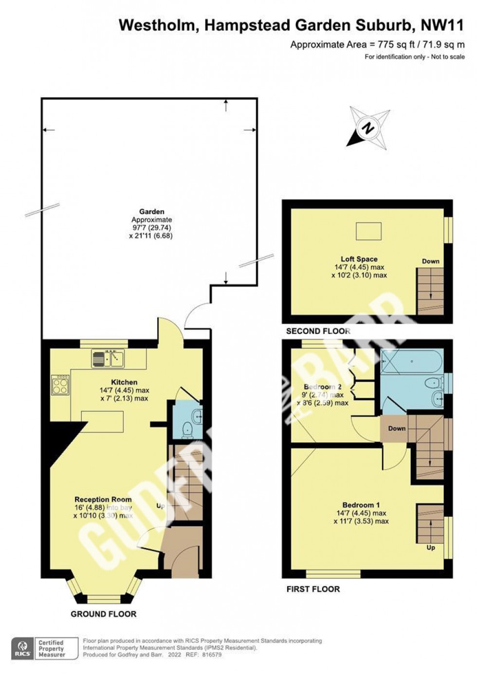 Floorplan for Westholm, Hampstead Garden Suburb