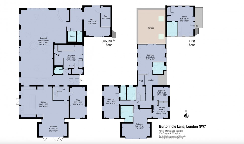 Floorplan for Burtonhole Lane, Mill Hill Village
