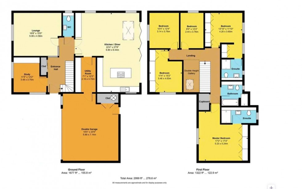 Floorplan for Bridle Close, Shenley Borders