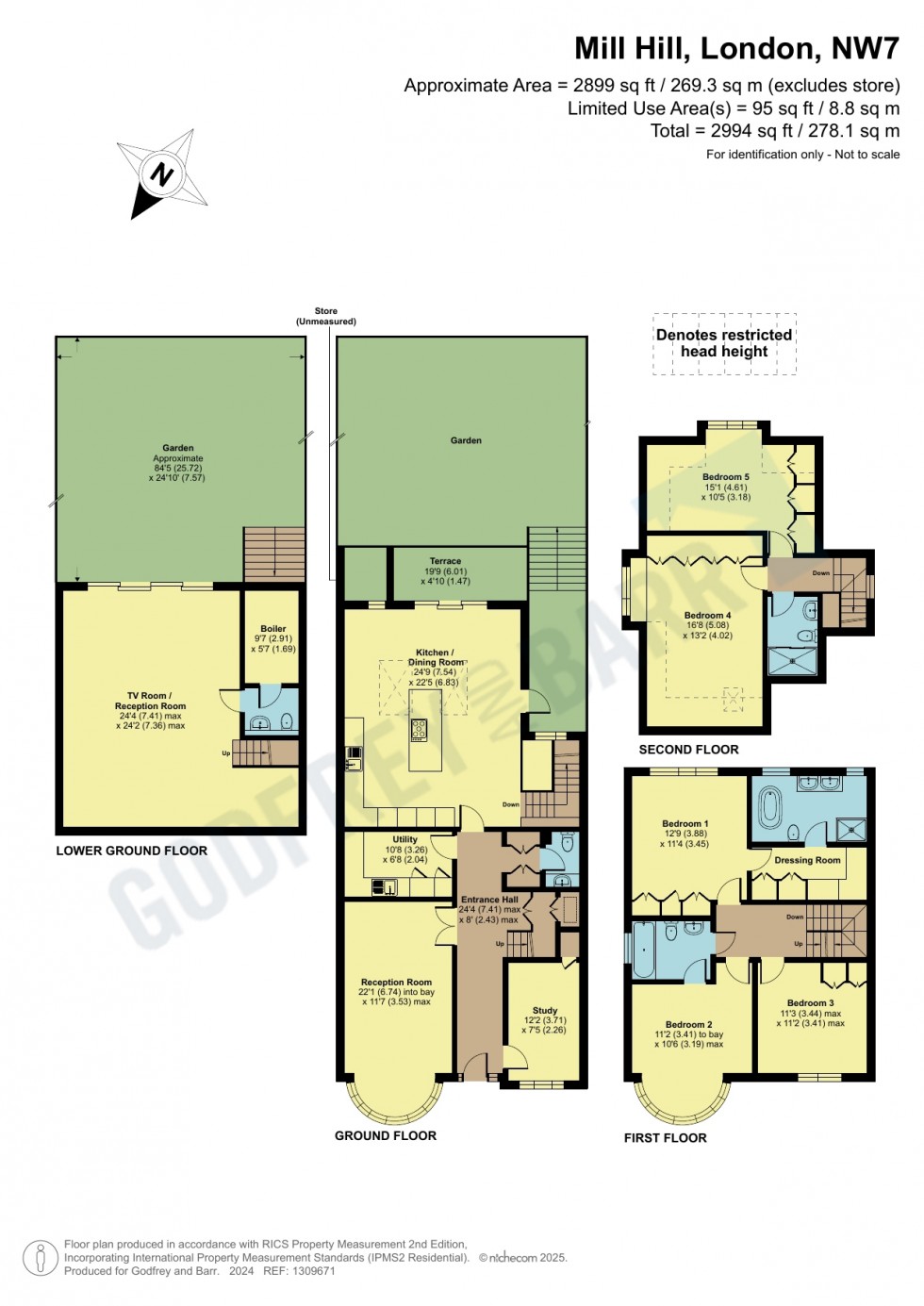 Floorplan for Tretawn Gardens, Mill Hill