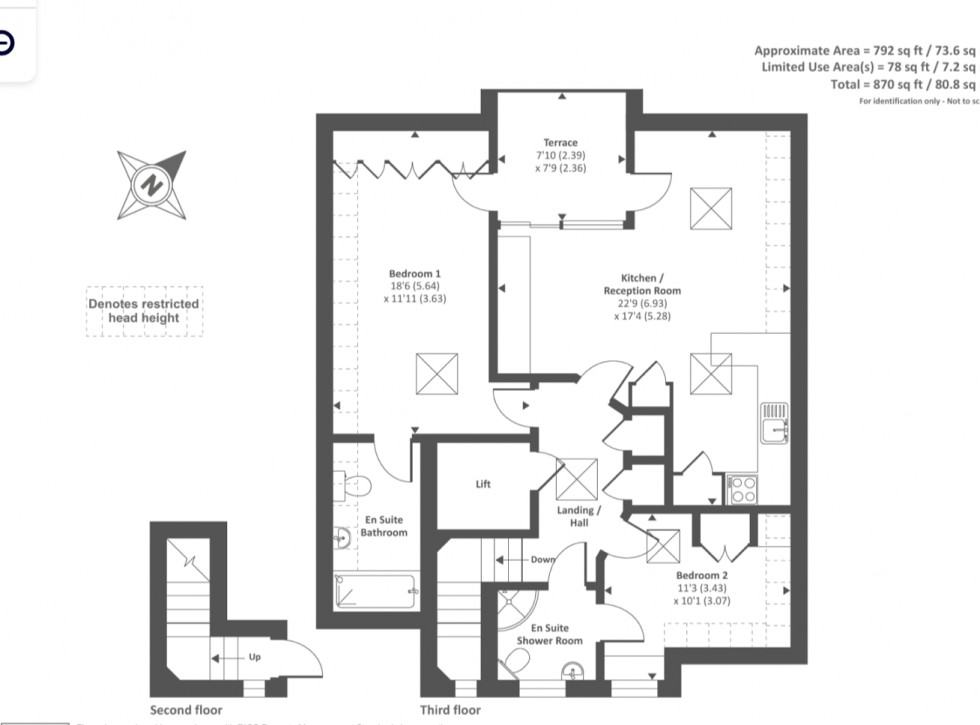 Floorplan for Kingsgate Avenue, Finchley