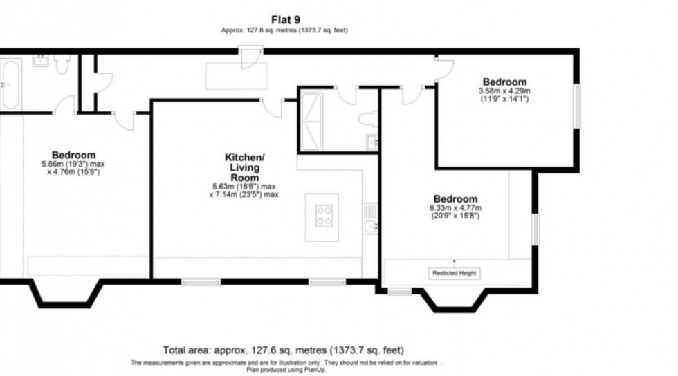 Floorplan for Beechcroft Avenue, Golders Green