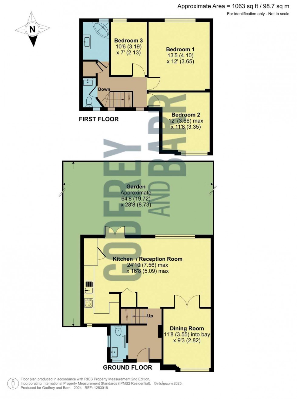 Floorplan for Brookland Close, Hampstead Garden Suburb