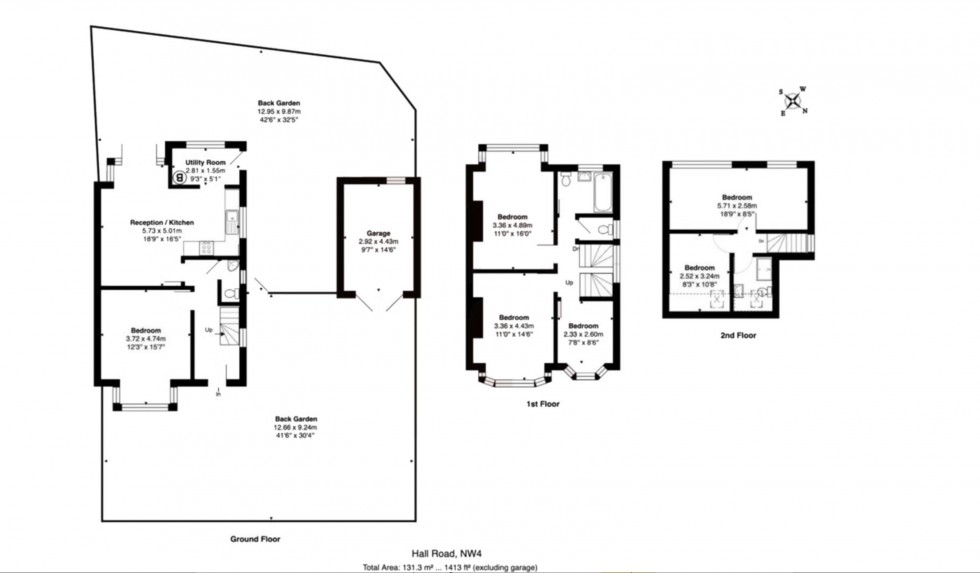 Floorplan for Hall Lane, Mill Hill