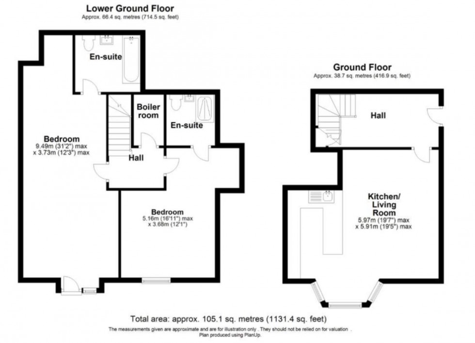 Floorplan for Beechcroft Avenue, Golders Green