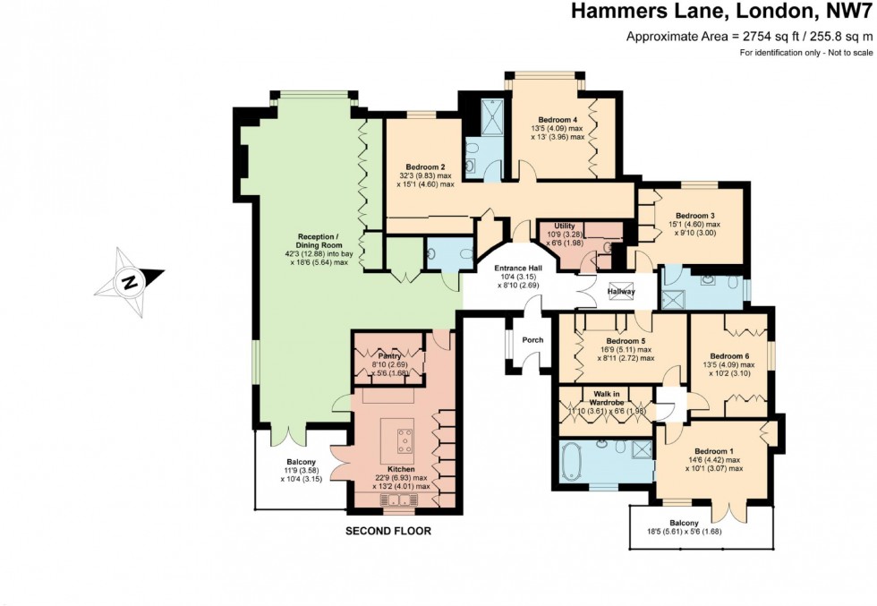 Floorplan for Hammers Lane, Mill Hill