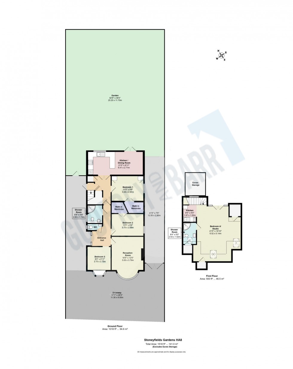 Floorplan for Stoneyfields Gardens, Edgware