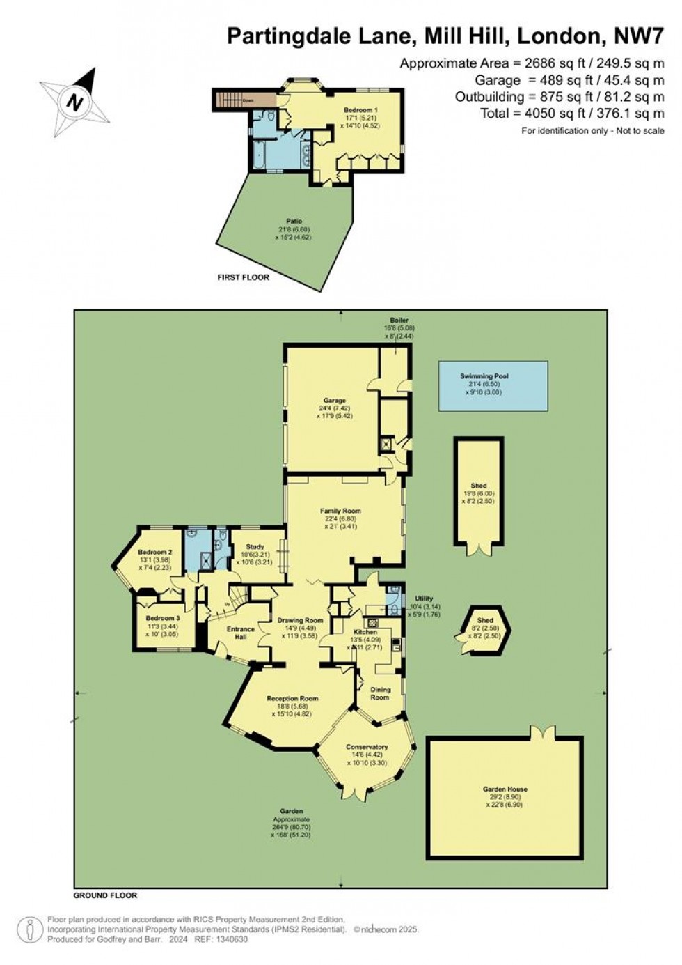 Floorplan for Partingdale Lane, Mill Hill Village