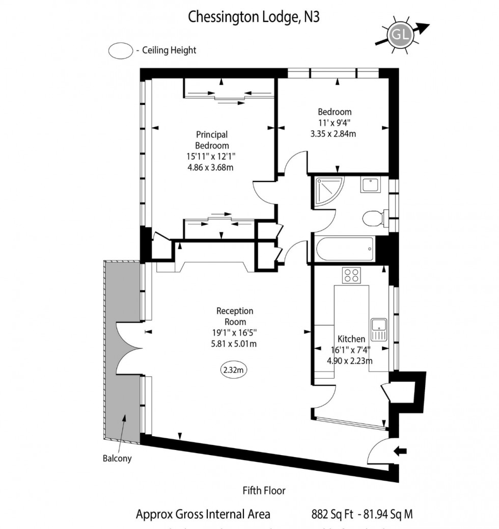 Floorplan for Regents Park Road, Finchley
