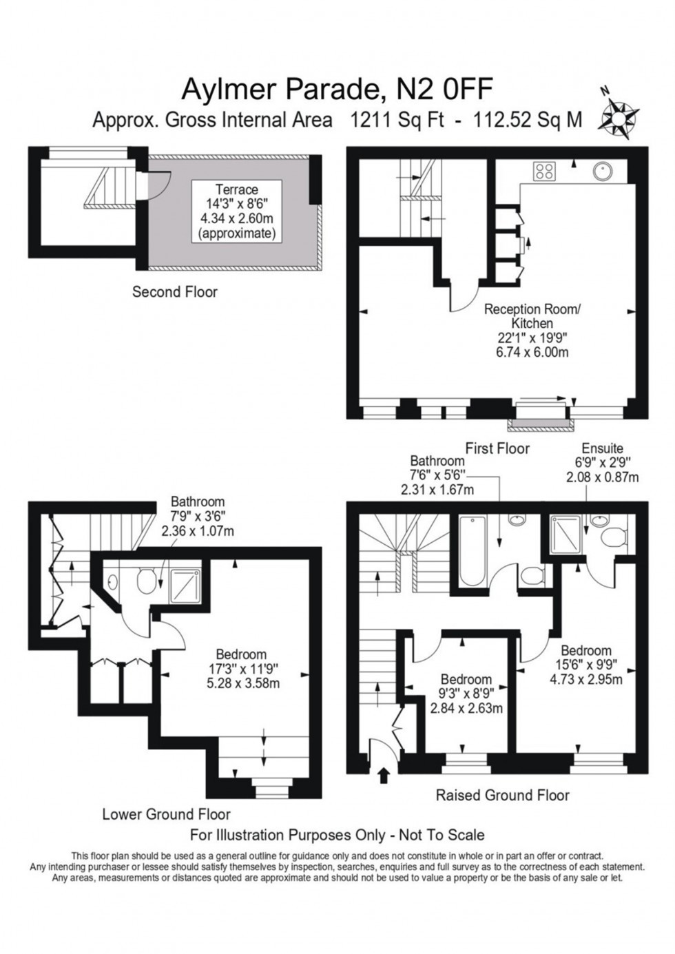 Floorplan for Aylmer Mews, East Finchley