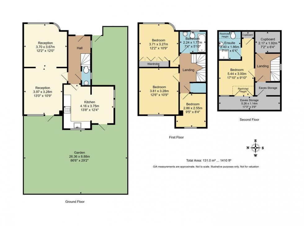Floorplan for Hutchings Walk, Hampstead Garden Suburb