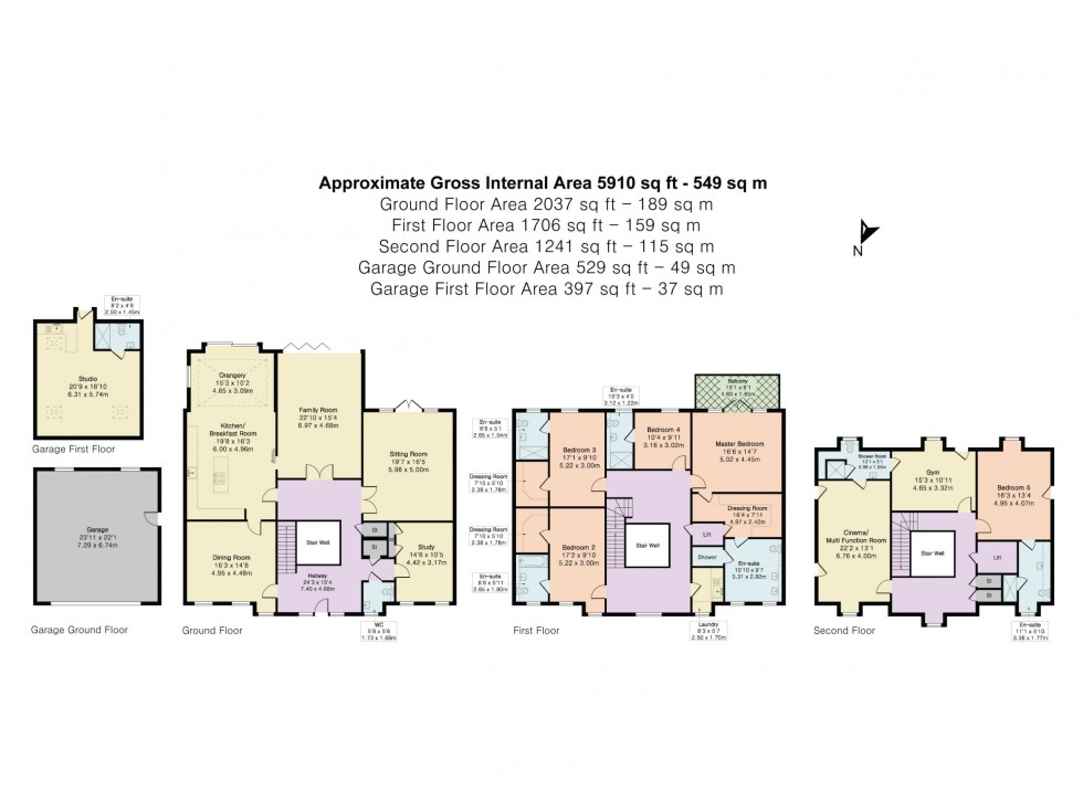 Floorplan for Chesham Close, Mill Hill