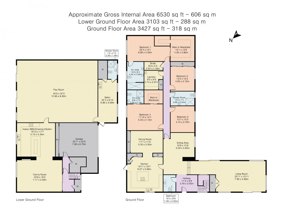 Floorplan for Corbar Close, Hadley Wood