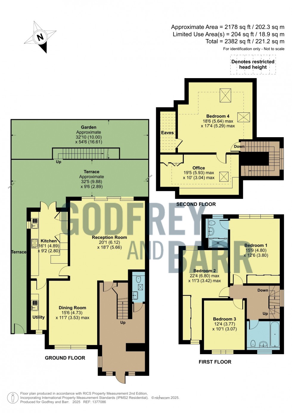 Floorplan for The Reddings, Mill Hill