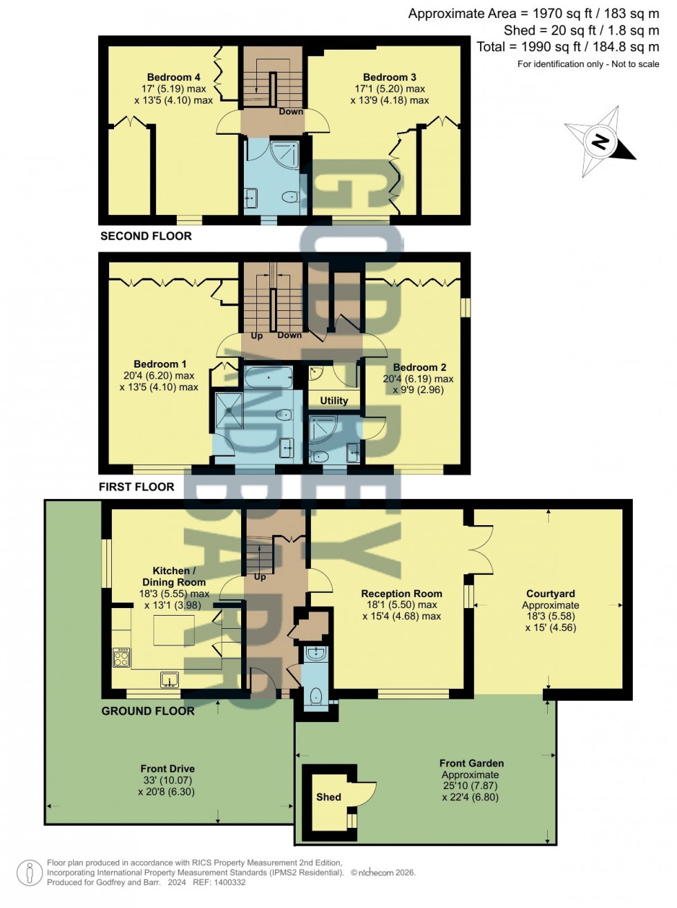 Floorplan for Vineries Bank, Mill Hill
