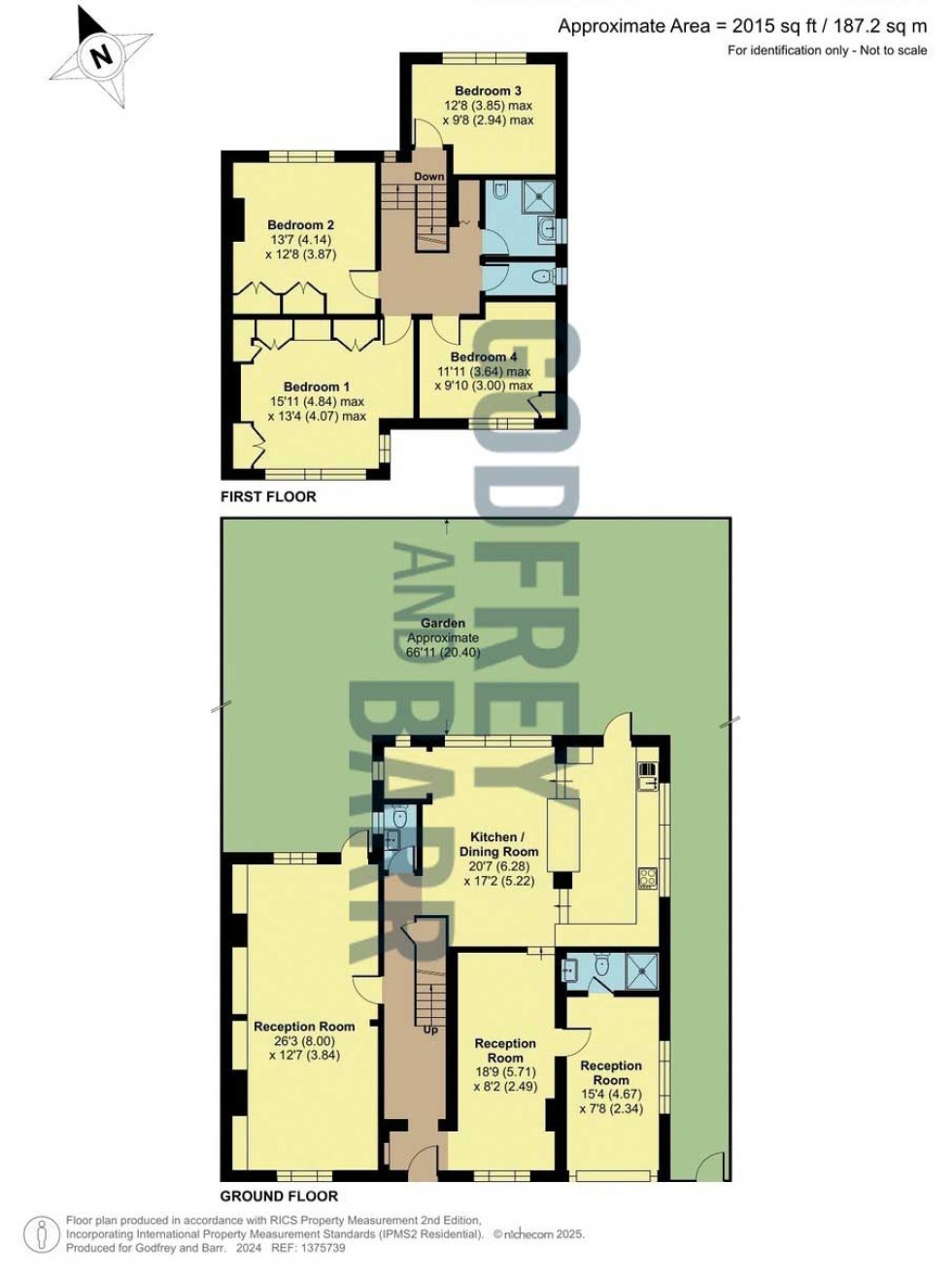 Floorplan for Litchfield Way, Hampstead Garden Suburb