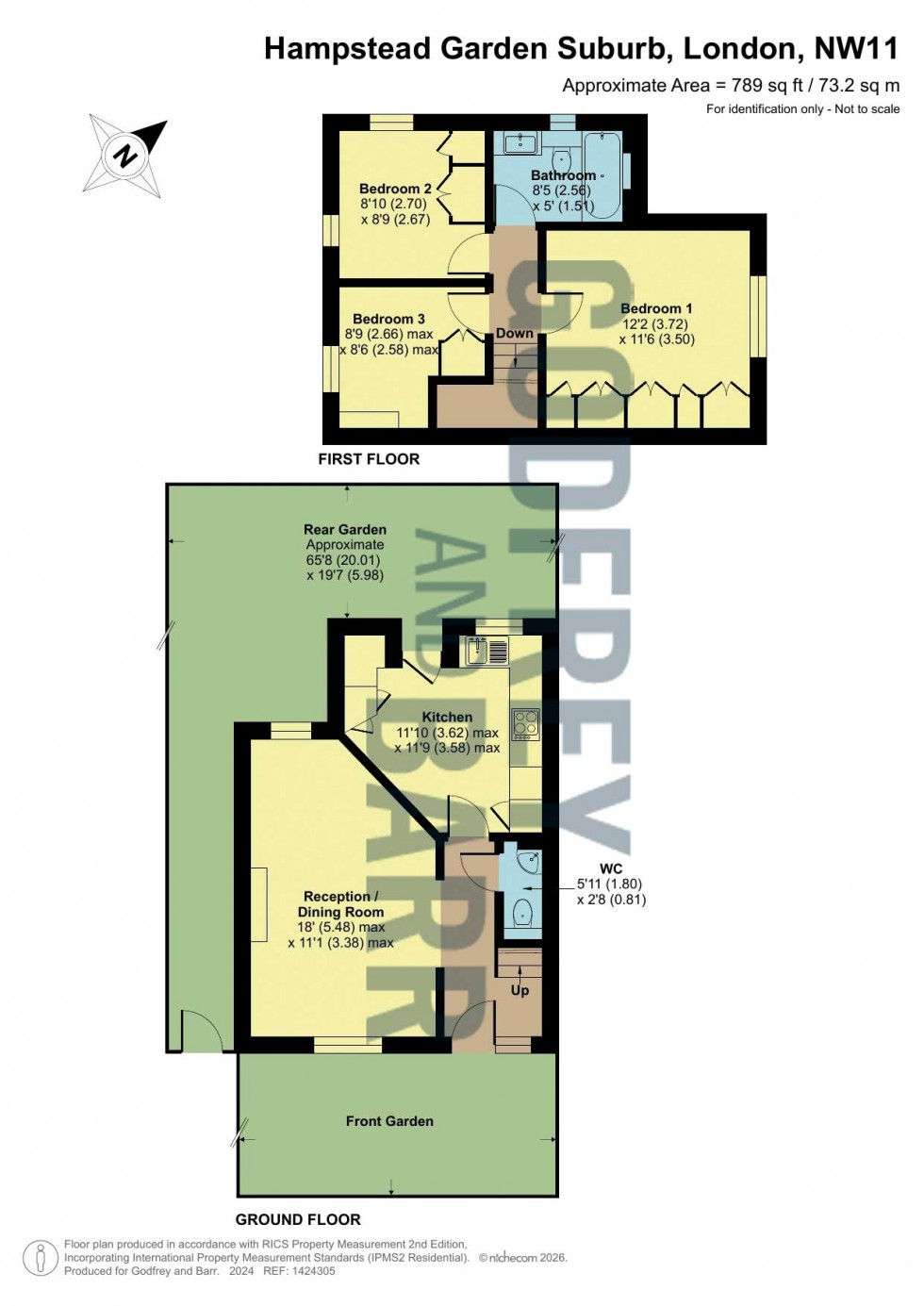 Floorplan for Midholm, Hampstead Garden Suburb
