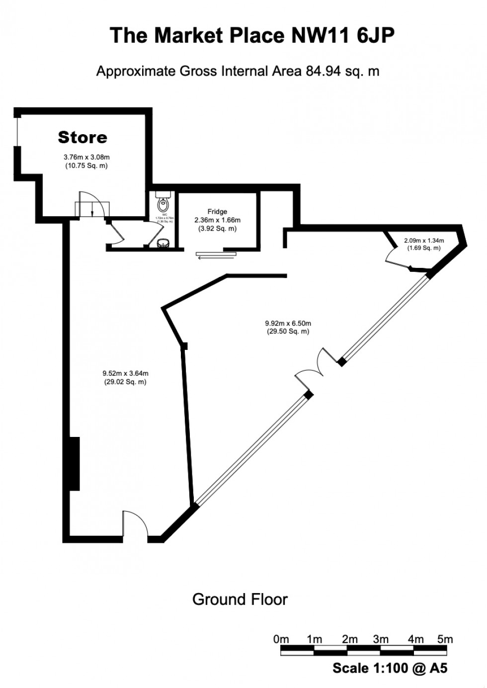 Floorplan for The Market Place, Hampstead Garden Suburb