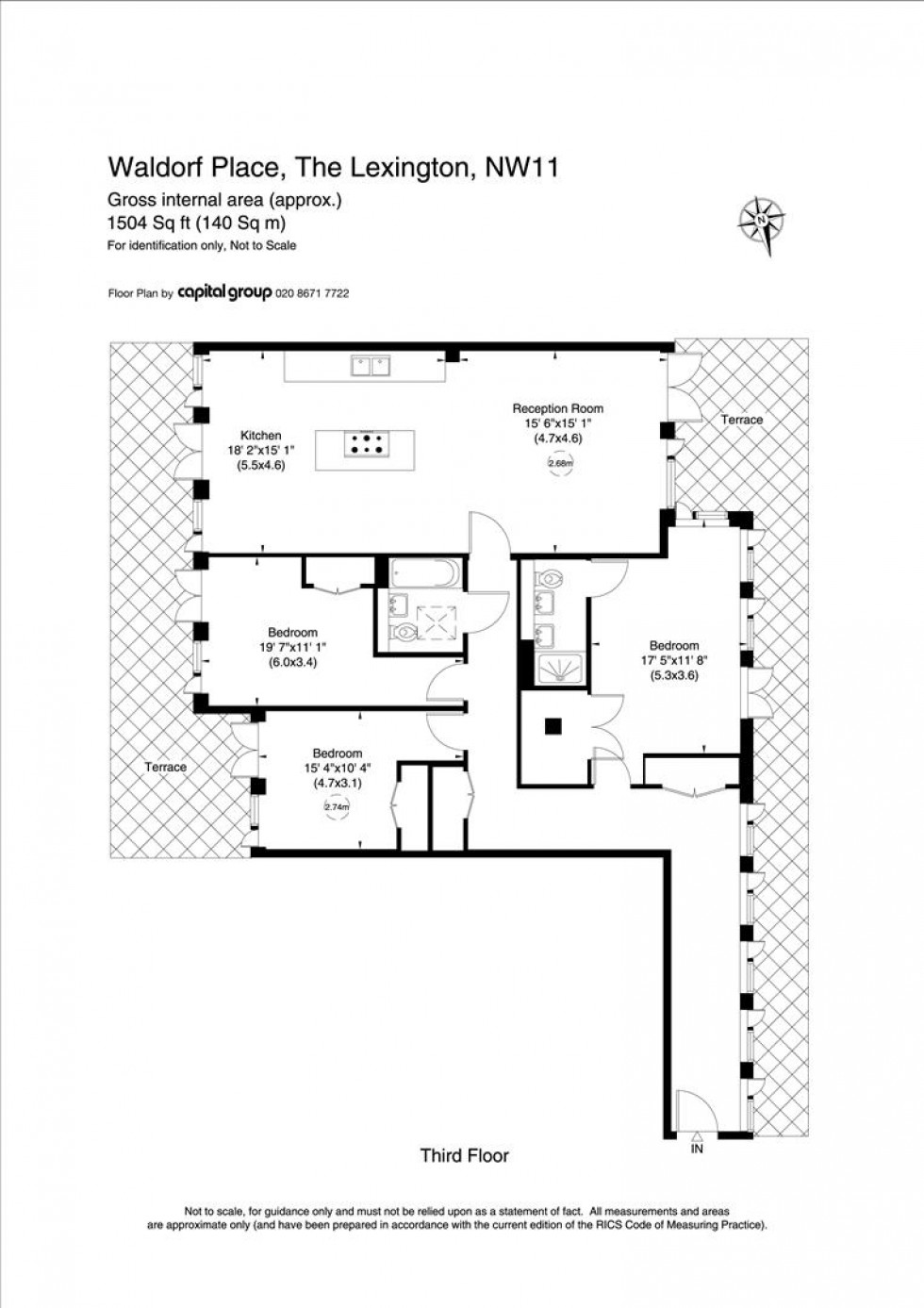 Floorplan for The Lexington, Golders Green / Golders Hill Park