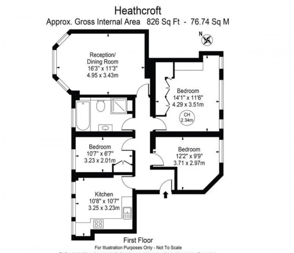 Floorplan for Hampstead Way, Hampstead Garden Suburb