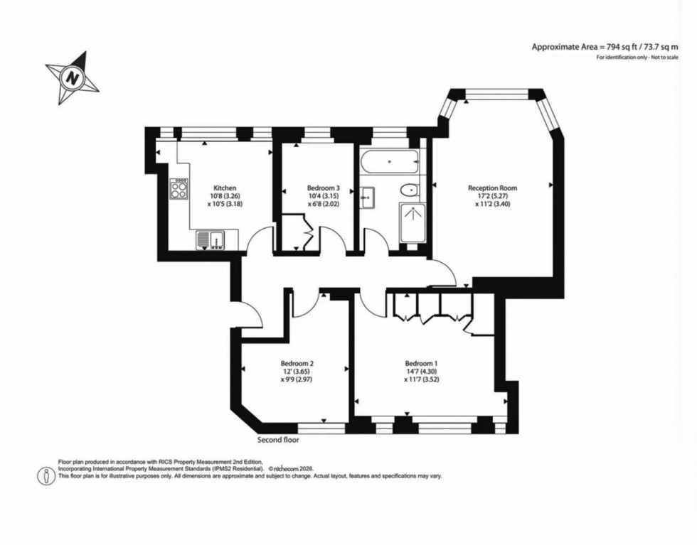 Floorplan for Hampstead Way, Hampstead Garden Suburb