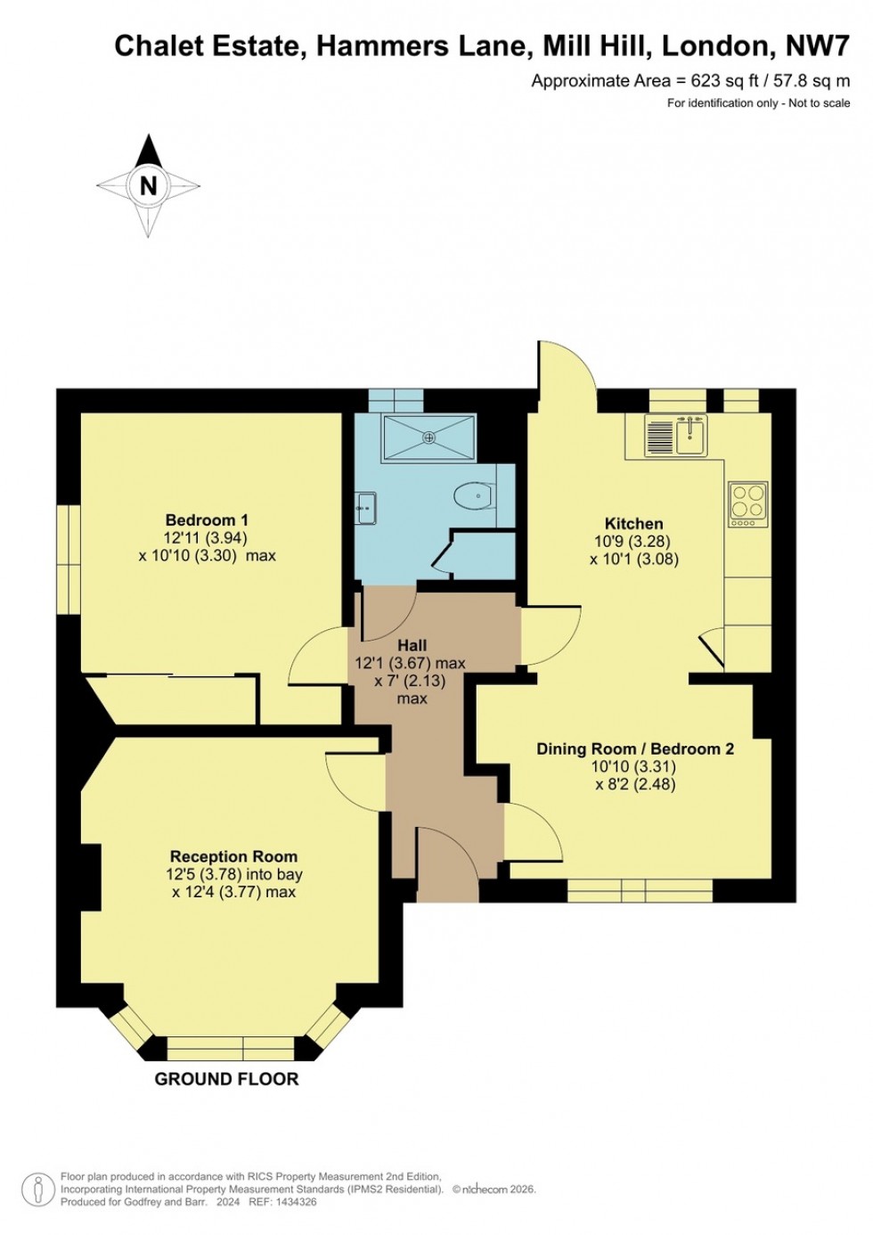 Floorplan for Hammers Lane, Mill Hill