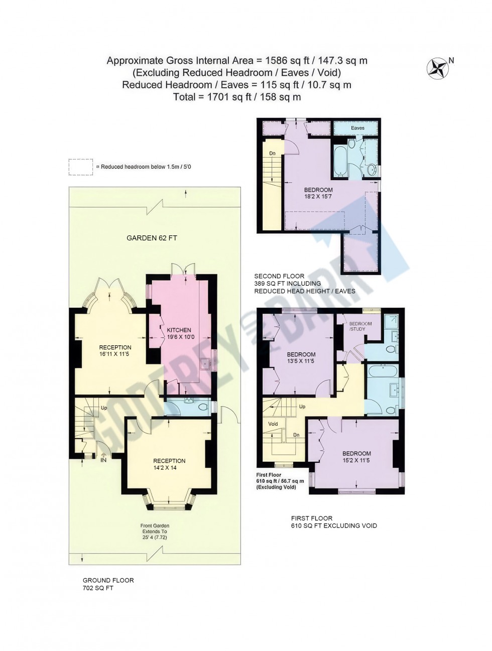 Floorplan for Gurney Drive, Hampstead Garden Suburb