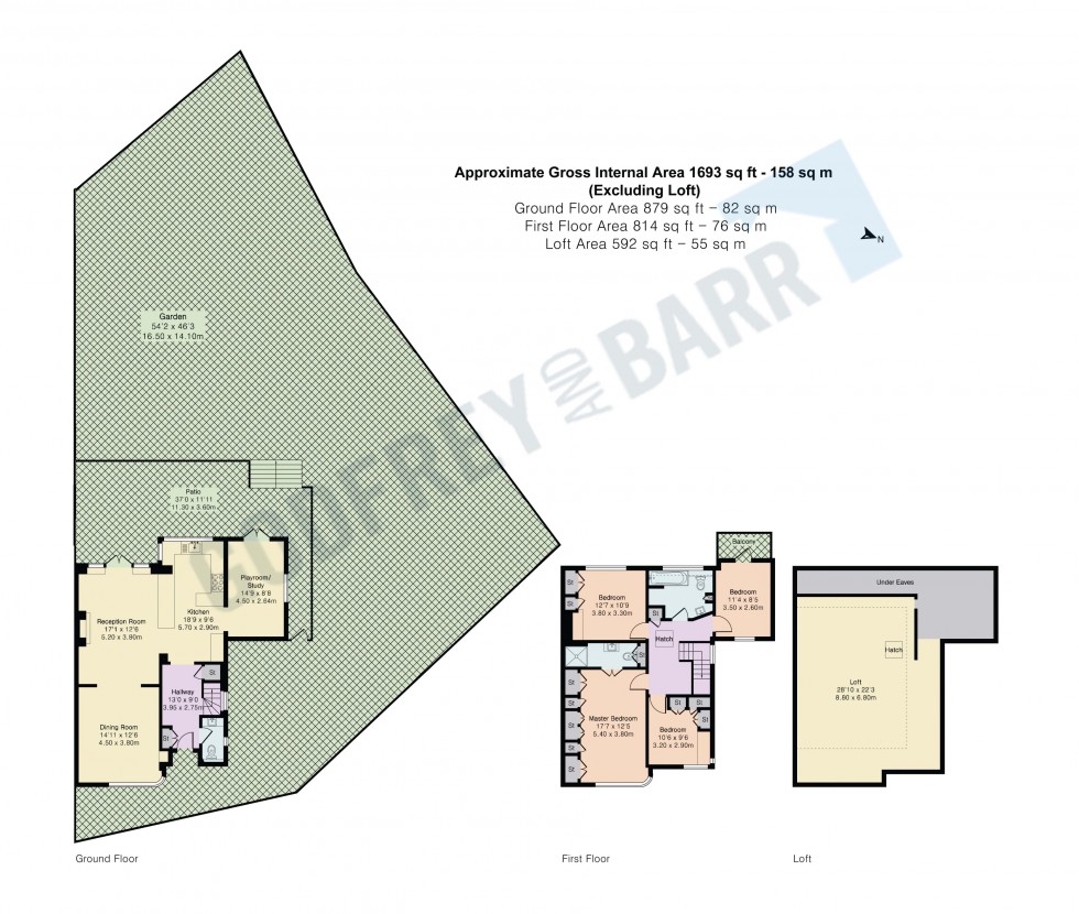 Floorplan for Kingsley Close, Hampstead Garden Suburb