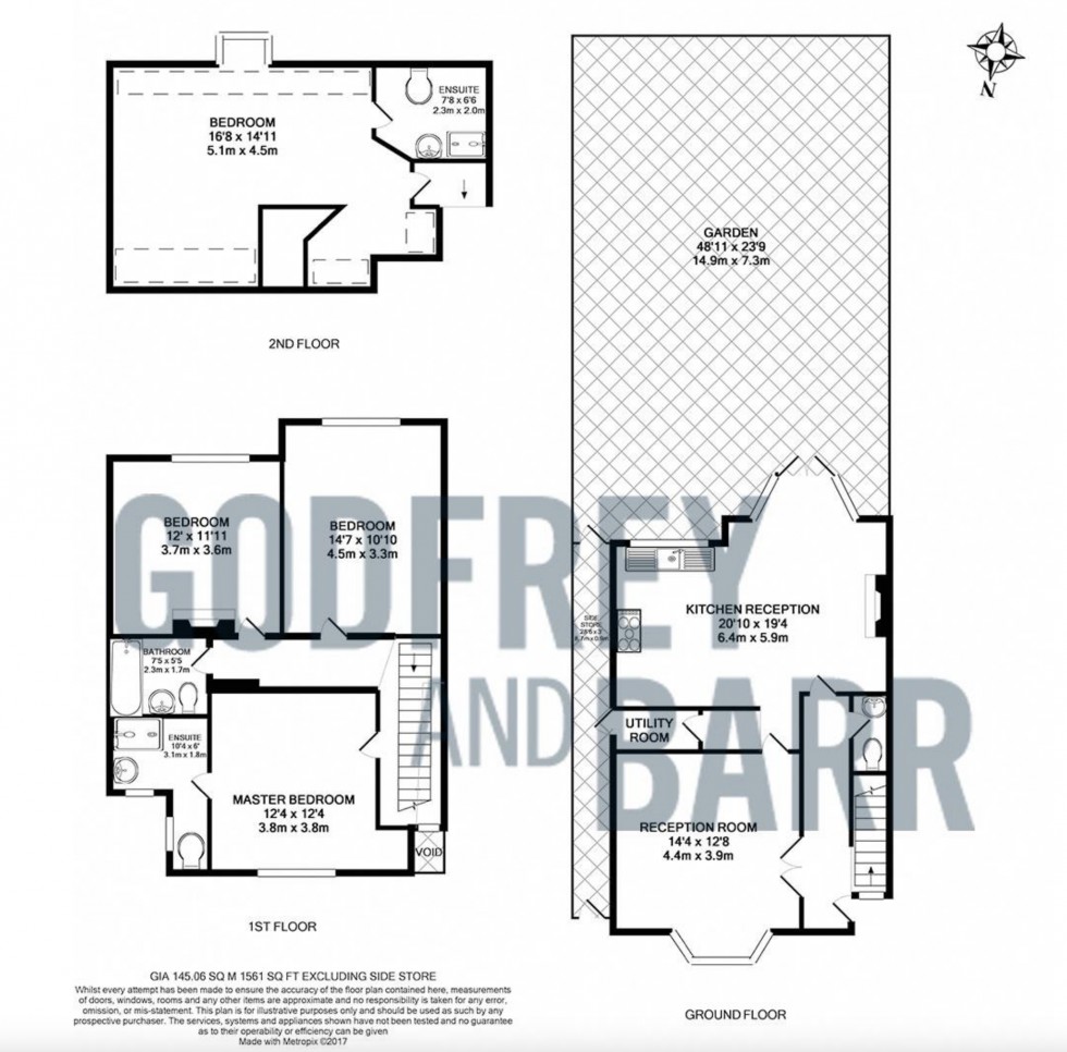 Floorplan for Hill Top, Hampstead Garden Suburb