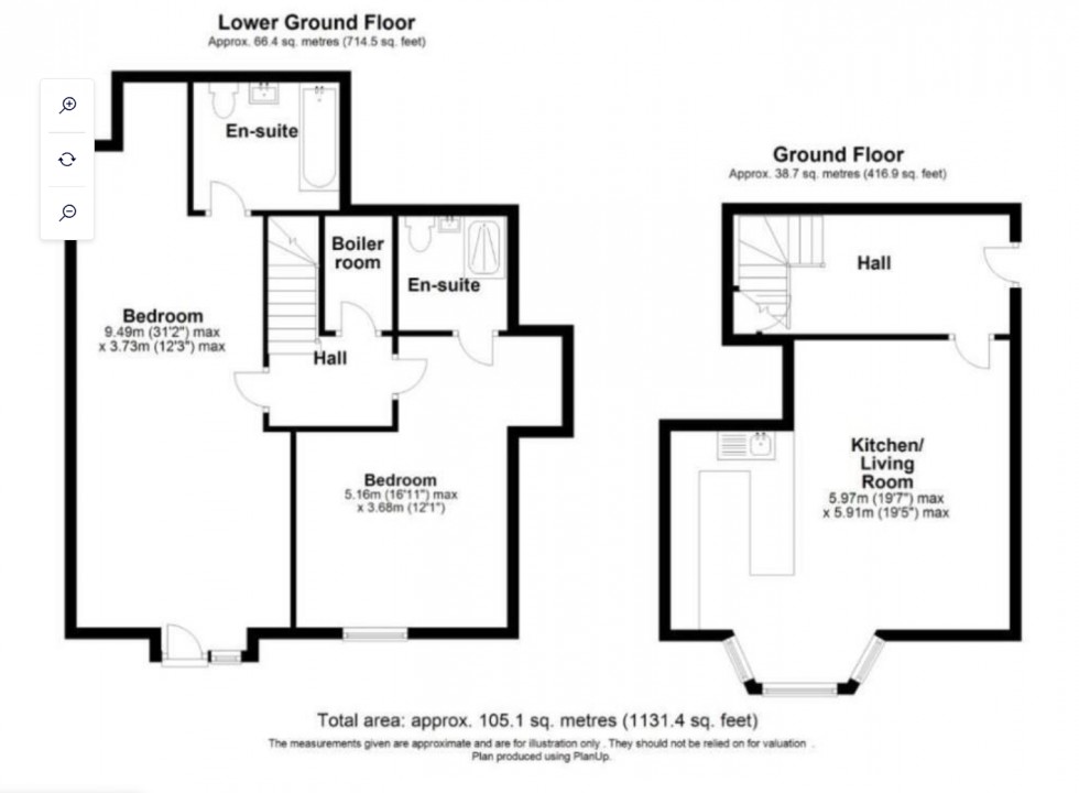 Floorplan for Beechcroft Avenue, Golders Green