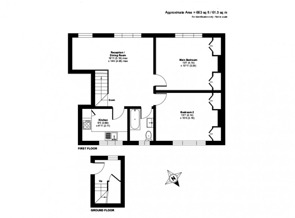 Floorplan for Neale Close, Hampstead Garden Suburb